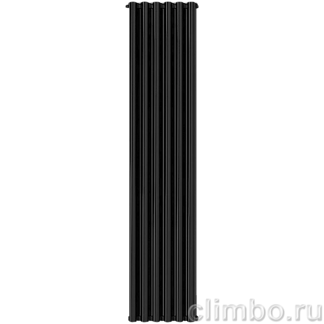 Радиатор алюминиевый STOUT Anteprima 1800 6 секции универсальное подключение (черный) — фото, детали конструкции