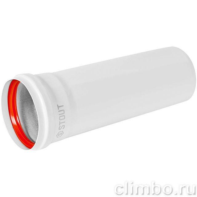 STOUT Удлинитель дымохода традиц. D80(п-м), L250 — фото, детали конструкции