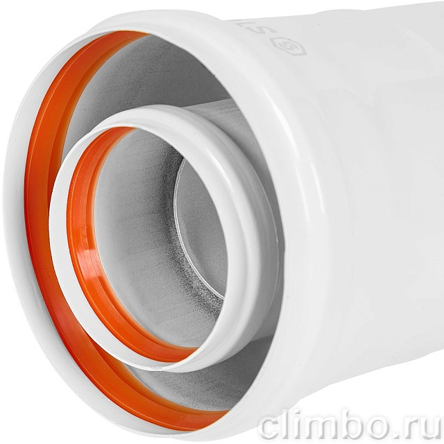 STOUT Конденсатоотводчик универсальный традиц. коакс. D60(п-м)/100(п-м) — фото, детали конструкции