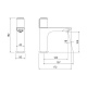 Смеситель для умывальника с инновационным управлением Push Control, Slide, IDDIS, SLIBLBTi01 — фото товара