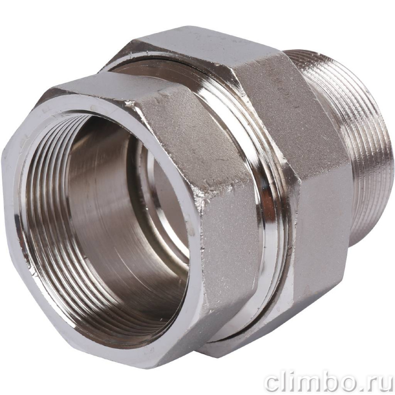 STOUT Американка ВН, никель., уплотнение плоская прокладка, 2” — фото товара